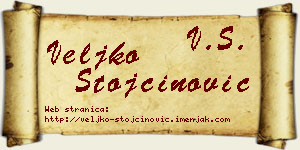 Veljko Stojčinović vizit kartica